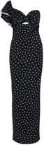 Thumbnail for your product : boohoo Spot One Shoulder Knot Front Maxi Dress