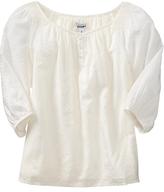 Thumbnail for your product : Old Navy Girls Dobby-Jacquard Tops
