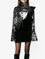 Thumbnail for your product : Filles a papa Ruffled Velvet One-Shoulder Dress
