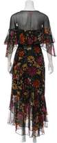 Thumbnail for your product : Cinq à Sept Floral Silk Midi Dress w/ Tags