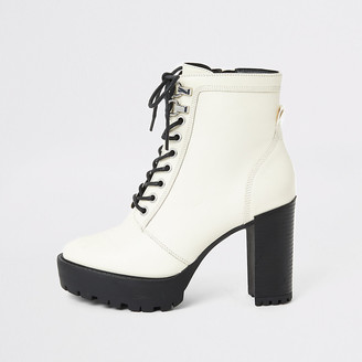 cream high heel boots