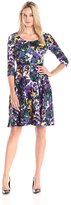Thumbnail for your product : Kasper 10583254 Floral Print Knit Dress