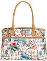 Thumbnail for your product : Giani Bernini Postcard Print Canvas Satchel, Created for Macy's
