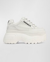 Naked Wolfe Sprinter Platform Leather Low-Top Sneakers - ShopStyle