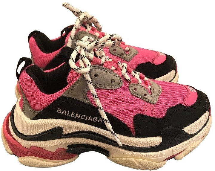 Balenciaga Triple S Blue Red on feet review YouTube