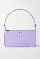 Thumbnail for your product : Burberry Tb Leather Shoulder Bag - Purple - One size