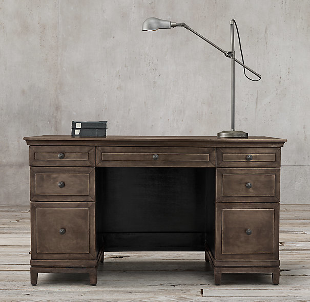 Restoration Hardware Annecy MetalWrapped 54" Desk ShopStyle