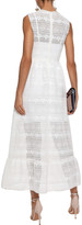 Thumbnail for your product : RED Valentino Gathered Crocheted Maxi Dress