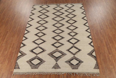 Wildon Home Modern Geometric Moroccan Wool Area Rug 8x10