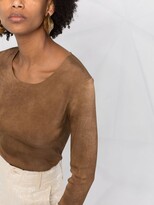 Thumbnail for your product : UMA WANG Scoop-Neck Long-Sleeved Top