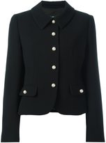 Boutique Moschino pearly button fitted jacket