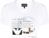 Thumbnail for your product : Emporio Armani slogan-print cotton T-shirt
