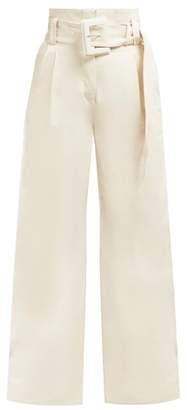 Proenza Schouler High Rise Wide Leg Jeans - Womens - Ivory