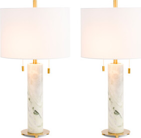 TJMAXX 2Pk 26In Marble Double Pull Table Lamps - ShopStyle