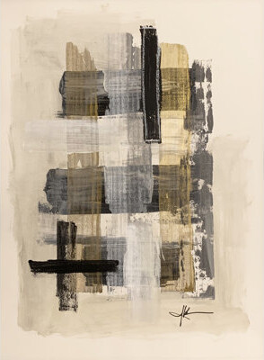 One-of-a-Kind Original Untitled 97 by J. Kent Martin - Unframed Painting on Paper