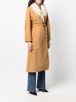 Thumbnail for your product : Hermès Pre-Owned 1990s Leather Tied-Waist Coat