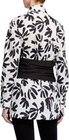 Thumbnail for your product : Finley Kenny Thatched Floral Tunic with Cummerbund