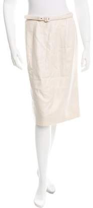 Loro Piana Textured Knee-Length Skirt