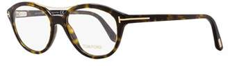 Tom Ford Oval Eyeglasses Tf5412 052 Size: 52mm Dark Havana/gold Ft5412