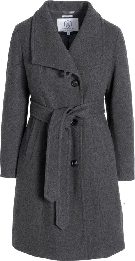 Norwegian Wool City belted-waist coat