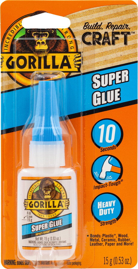 Gorilla Clear Super Glue, 15 Gram Bottle