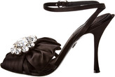 Thumbnail for your product : Dolce & Gabbana Jeweled Satin Sandal