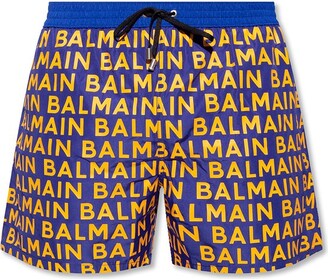 Balmain BALMAIN men's boxer swimsuit BWB550080.403 dark blue 