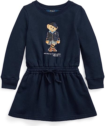Polo Ralph Lauren Kids Polo Bear Fleece Dress (Toddler) (French Navy)  Girl's Clothing - ShopStyle