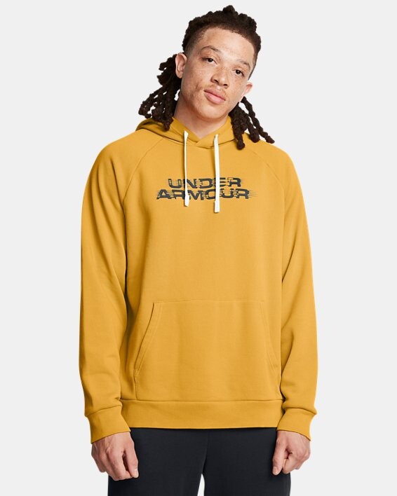UA Rival Fleece Textured Glitch Men's Hoodie
