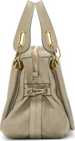 Thumbnail for your product : Chloé Sage Green Grained Leather Medium Paraty Bag
