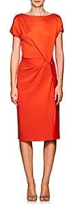 Lanvin Women's Ruched Sheath Dress - Orange