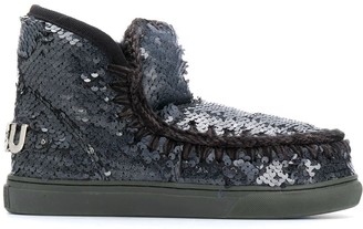 sequin slip on shoes