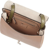 Thumbnail for your product : Anya Hindmarch Bathurst elaphe-trimmed textured-leather shoulder bag