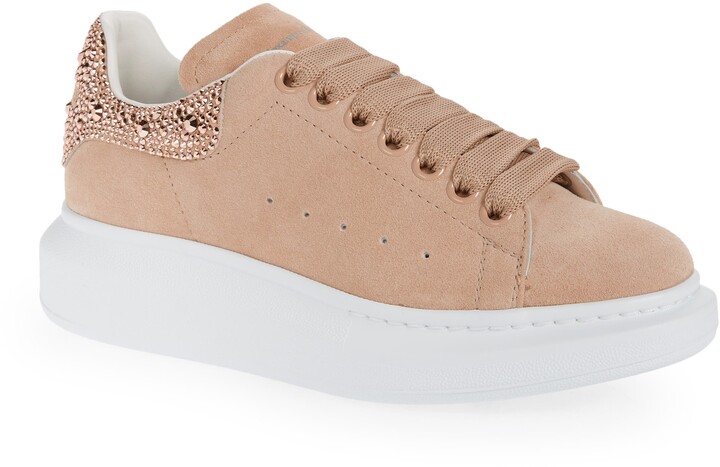 rose gold designer sneakers