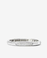 Thumbnail for your product : White House Black Market Silvertone Stretch Bracelet with Crystals from Swarovski