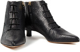 Thumbnail for your product : Tibi Snake-effect Leather Ankle Boots
