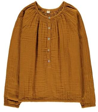 Numero 74 Naia Long Sleeve Blouse - Teen and Women's Collection Mustard