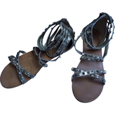 Thumbnail for your product : Ash Gold Leather Sandals
