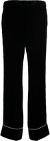 Thumbnail for your product : No.21 Piped-Trim Straight-Leg Trousers
