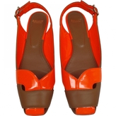 Thumbnail for your product : Bally Orange Leather Flats