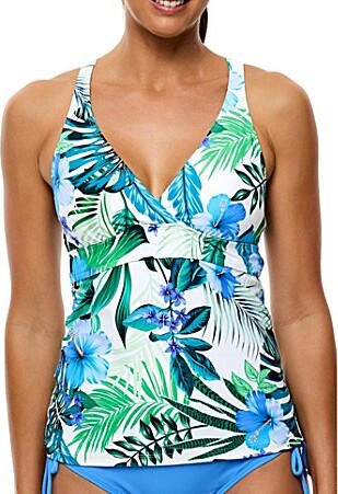 Athena Aloha V-Neck Tankini Swim Top