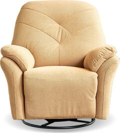 36.22" Yellow Velvet Electric Recliner