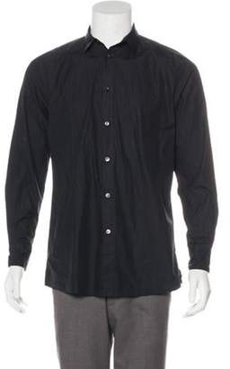 Bottega Veneta Woven Button-Up Shirt black Woven Button-Up Shirt