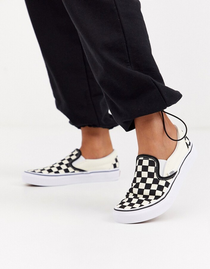 Vans Classic Slip-On checkerboard sneakers - ShopStyle