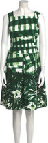 Printed Knee-Length Dress 