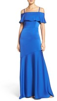 Thumbnail for your product : Shoshanna Women's Off The Shoulder Crepe Satin Gown
