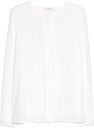 MANGO Decorative pleat blouse