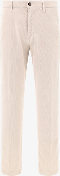 Boggi Milano Mens Light Grey Straight-Leg Stretch-Velvet Trousers 36