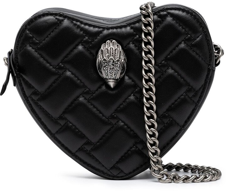 Kurt Geiger London Kensington Leather Heart Crossbody Bag