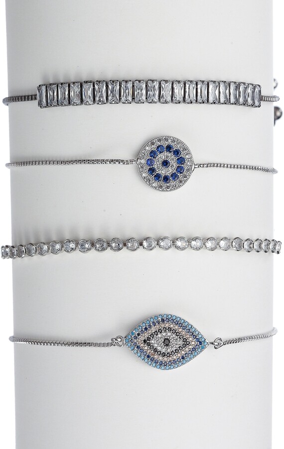 Silver Evil Eye Bracelet | Shop the world's largest collection of 